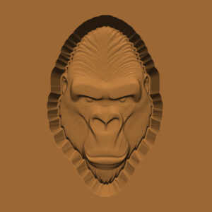Ornamental Animal Head/Bust Series: Gorilla