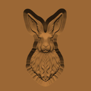 Ornamental Animal Head/Bust Series: Hare