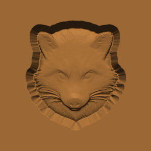 Ornamental Animal Head/Bust Series: Raccoon
