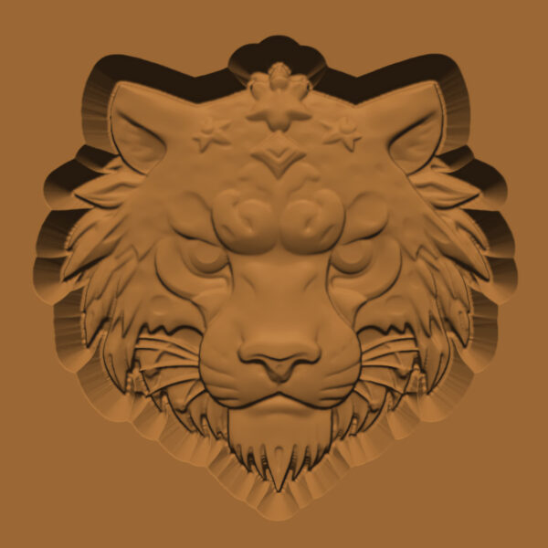 Ornamental Animal Head/Bust Series: Snow Leopord