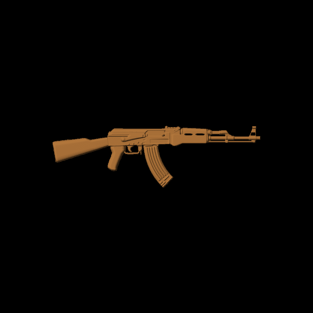 AK47 Rifle Charging handle side