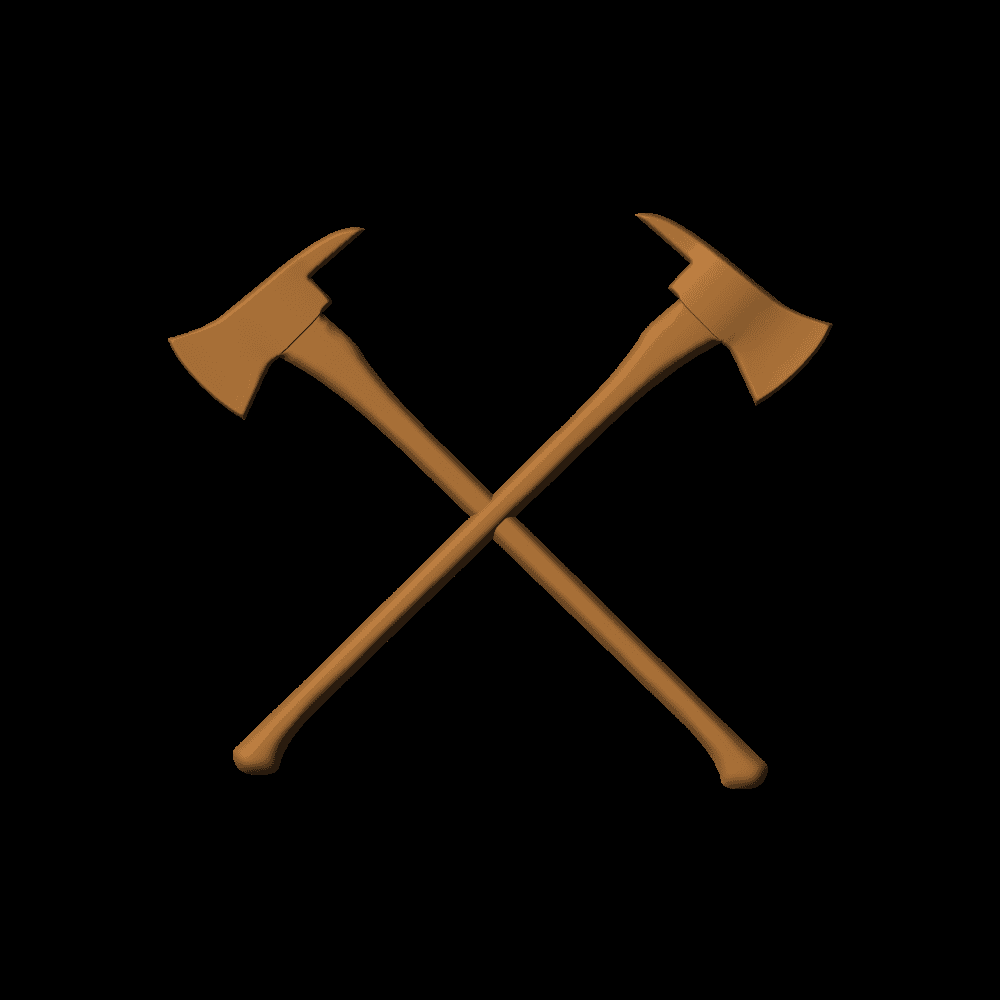 Crossed Fire Axes