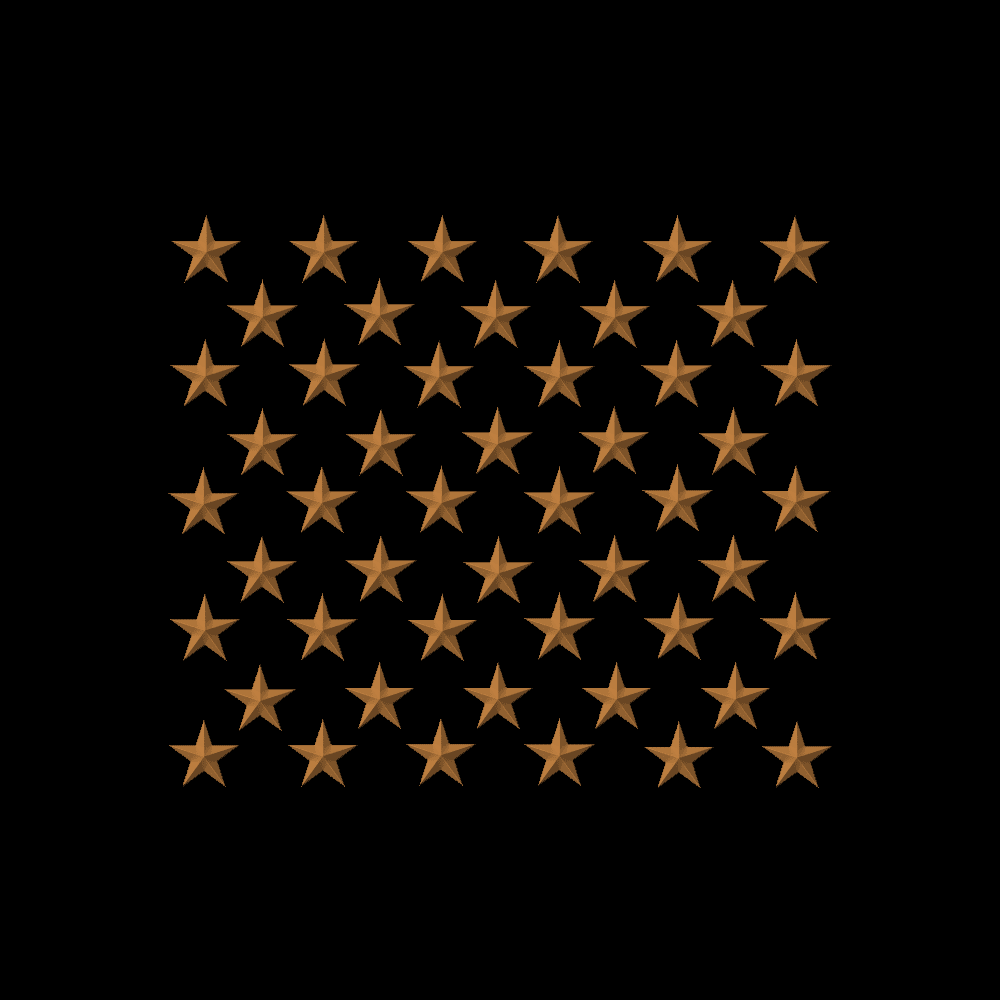 50 Star Pattern