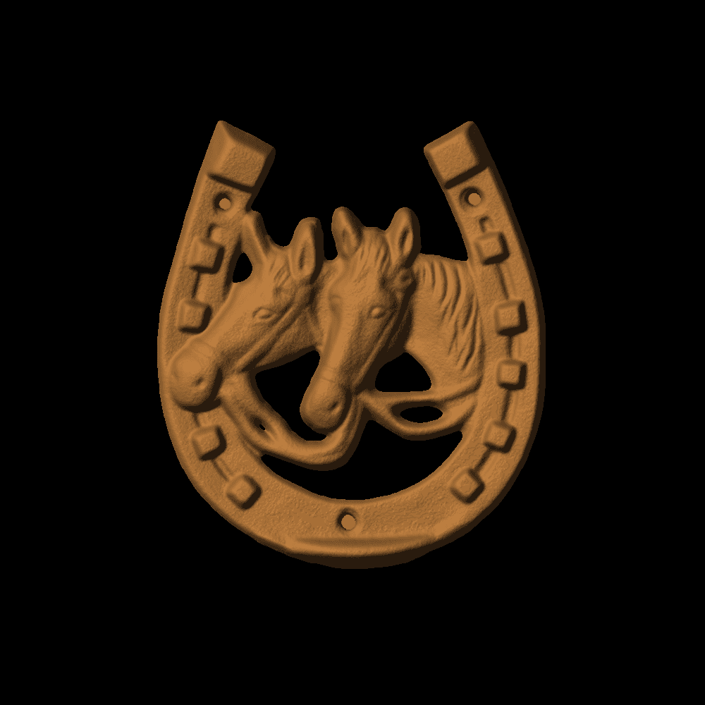 Horseshoe With Horses