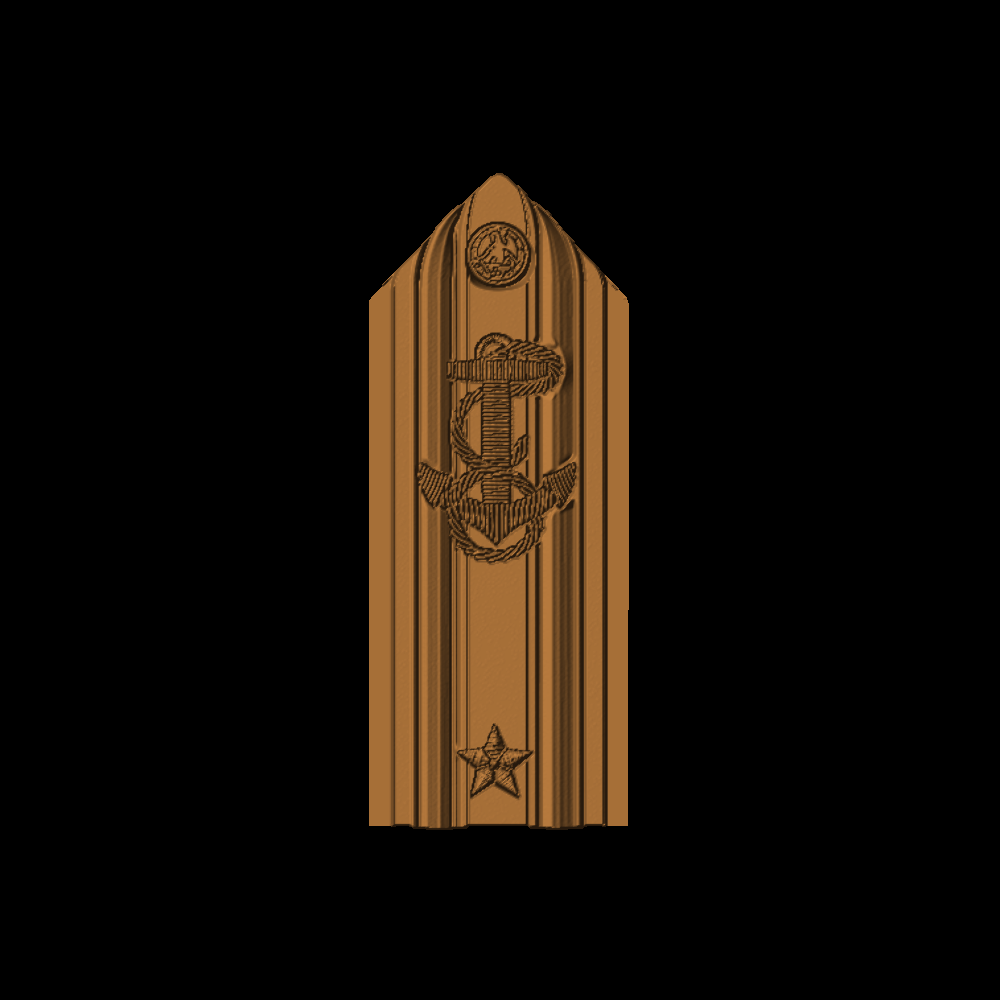 Military - Star Rear Admiral Lower Half Shoulder board