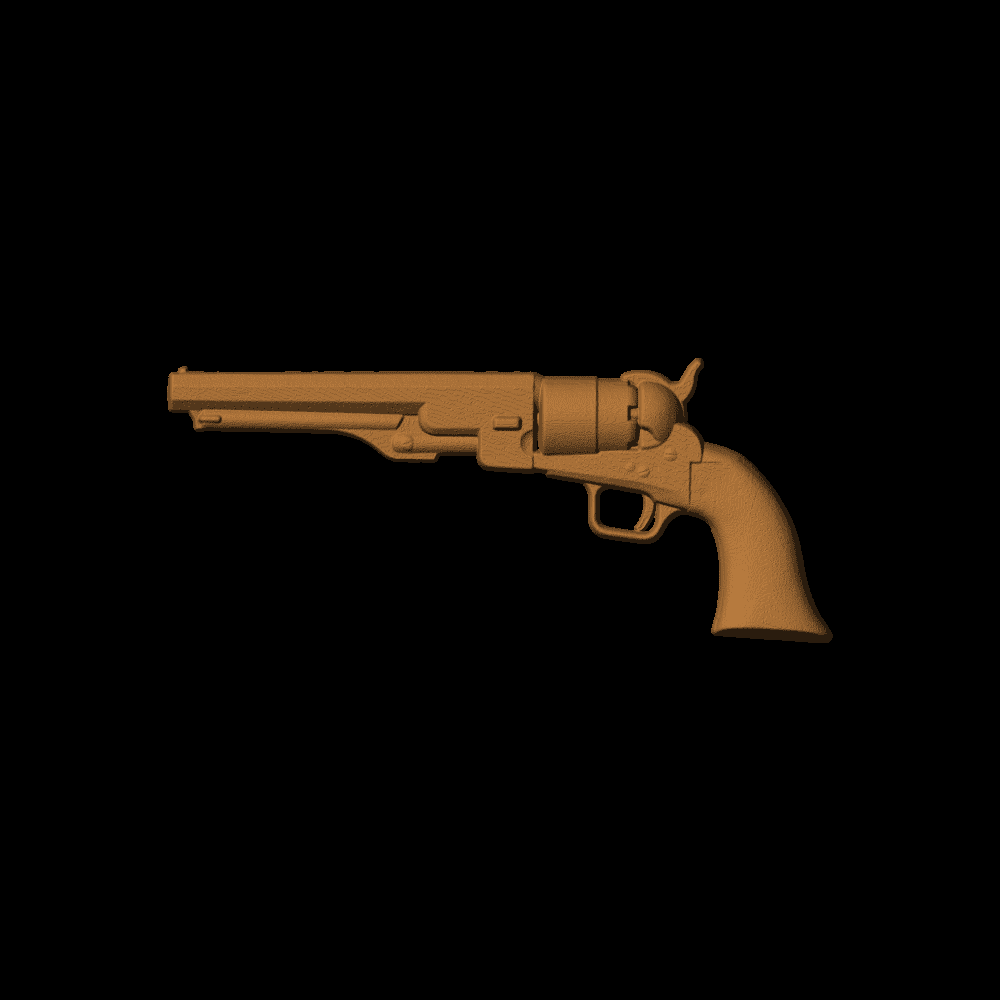 Navy Colt Ball and Cap Pistol - Left View
