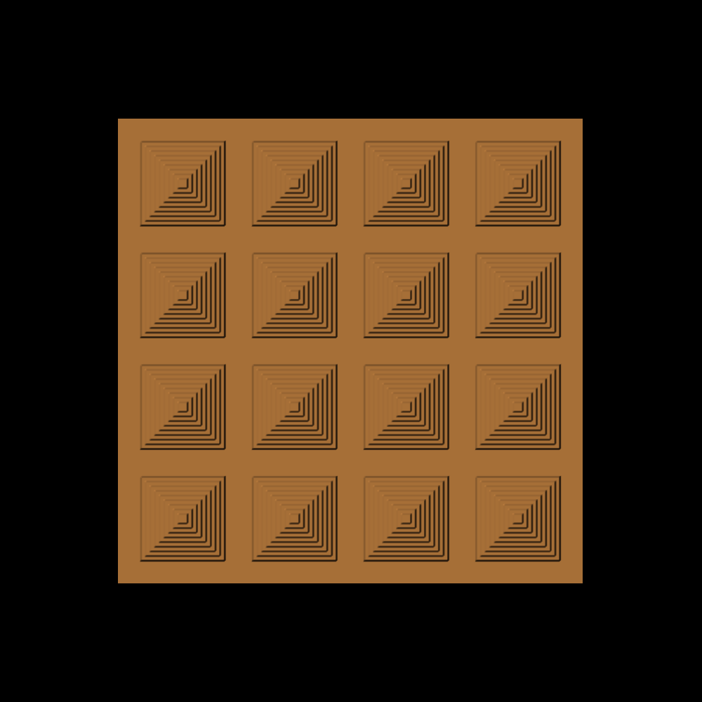Square Pyramid Tile Pattern