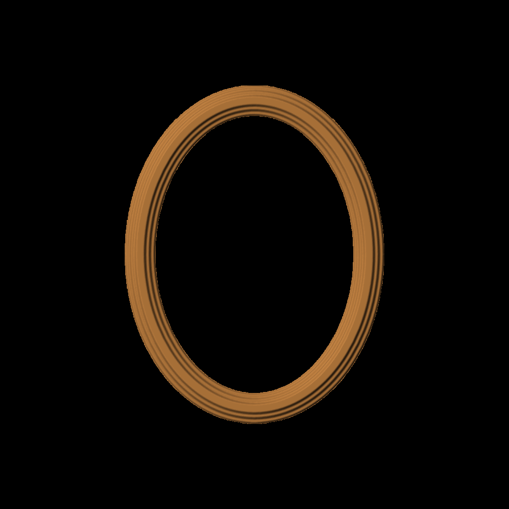 Stepped Oval Frame 002 A