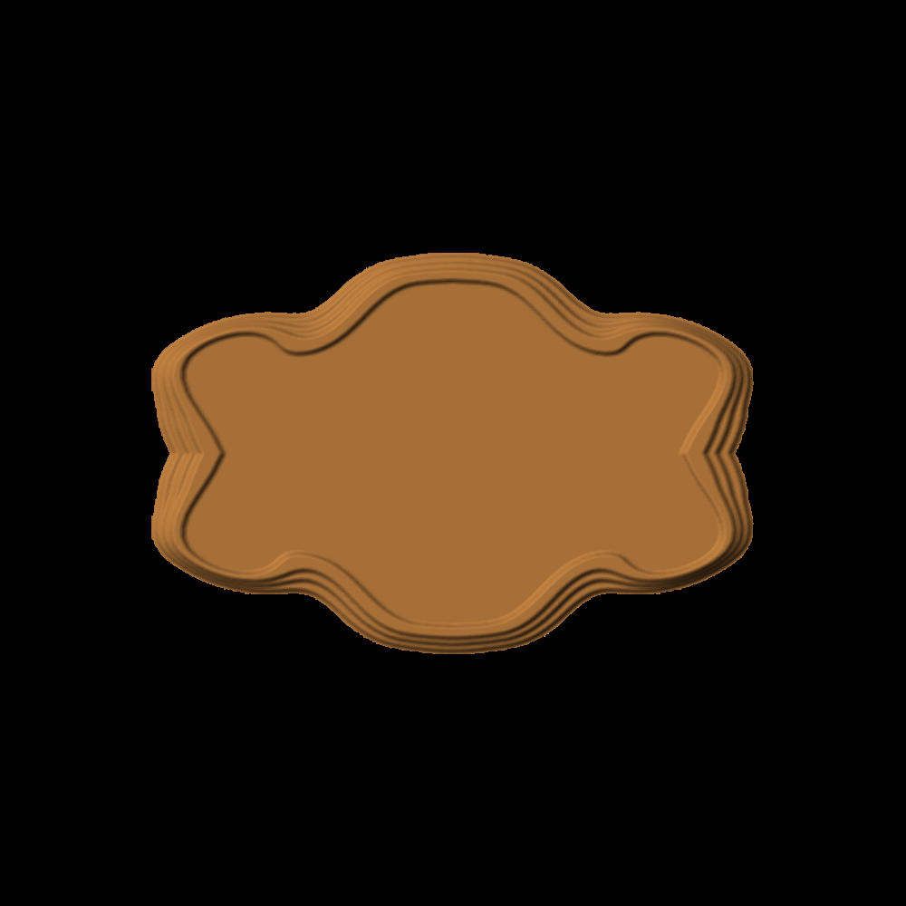 Stepped Sign Plaque Blank 003 A