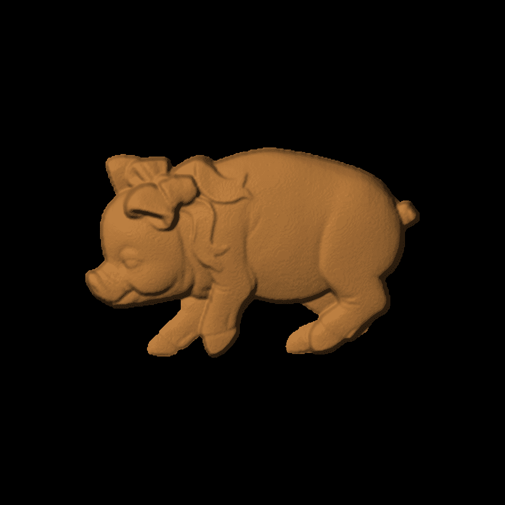 Pig with Bow