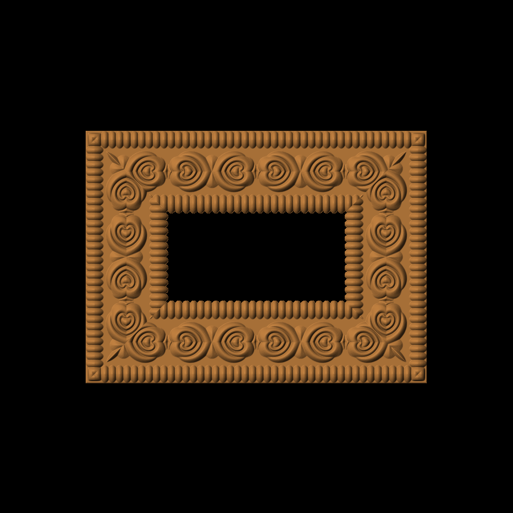 Rectangular Neoclassic Frame or Border