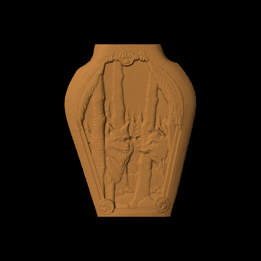 Wolf Vase 1
