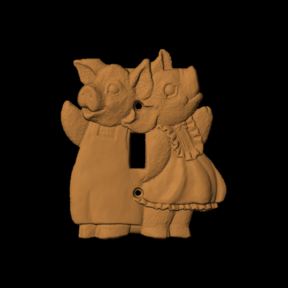PigsLightswitchPlate