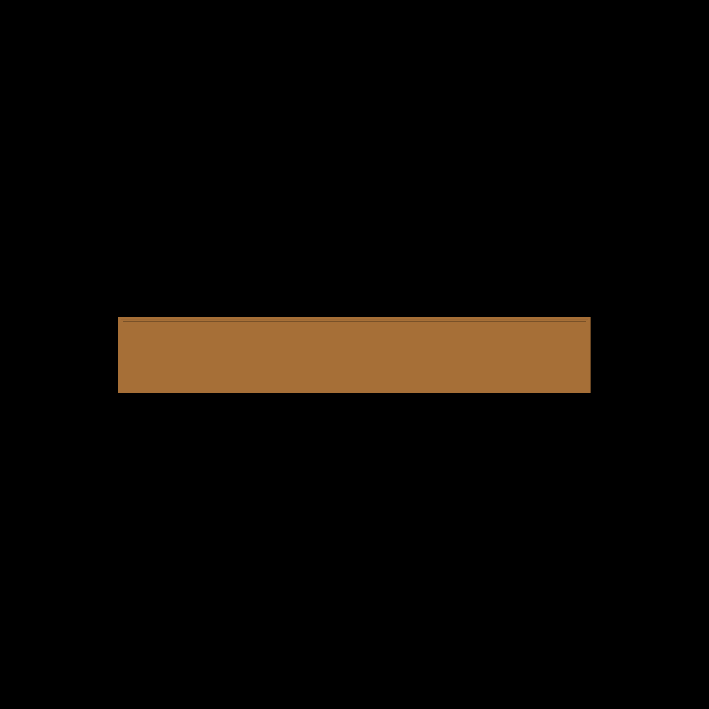 Stepped Sign or Nameplate Blank 004 A