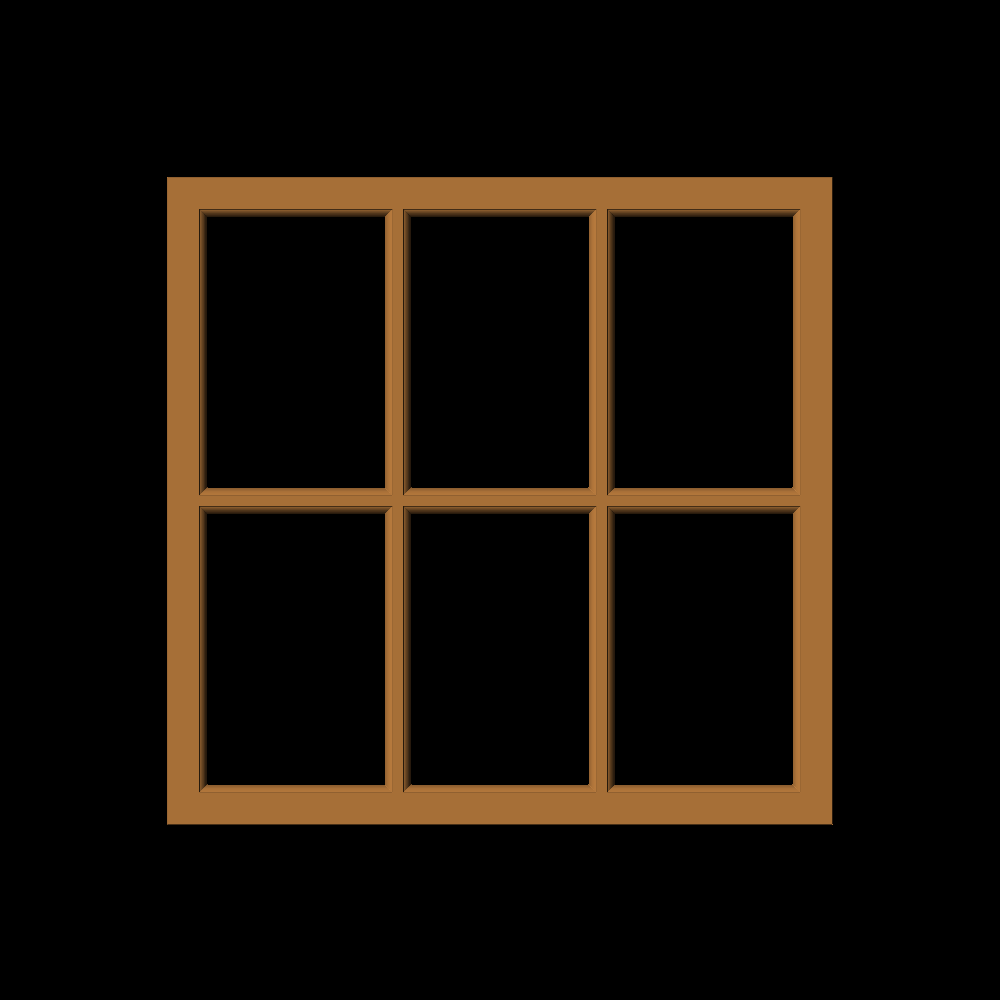 Rustic Country Window Frame or Border 002 A