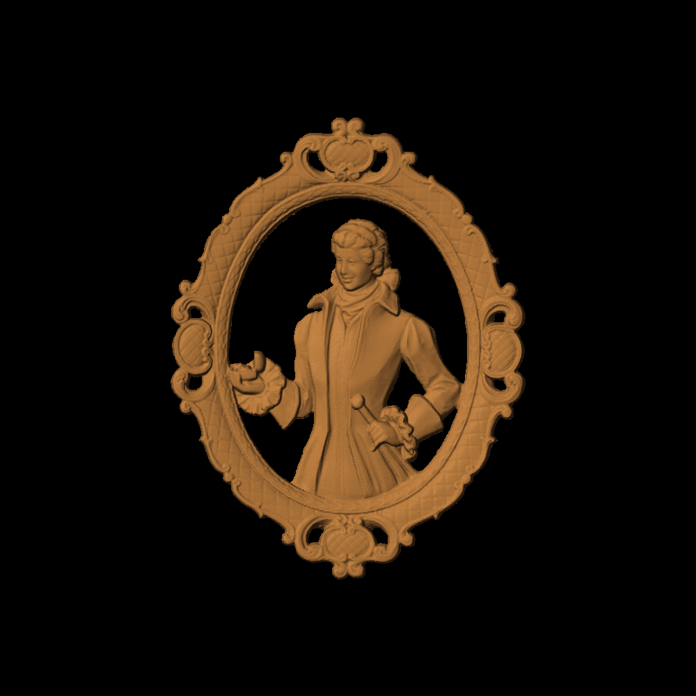 Ornate Man Proposing In Frame