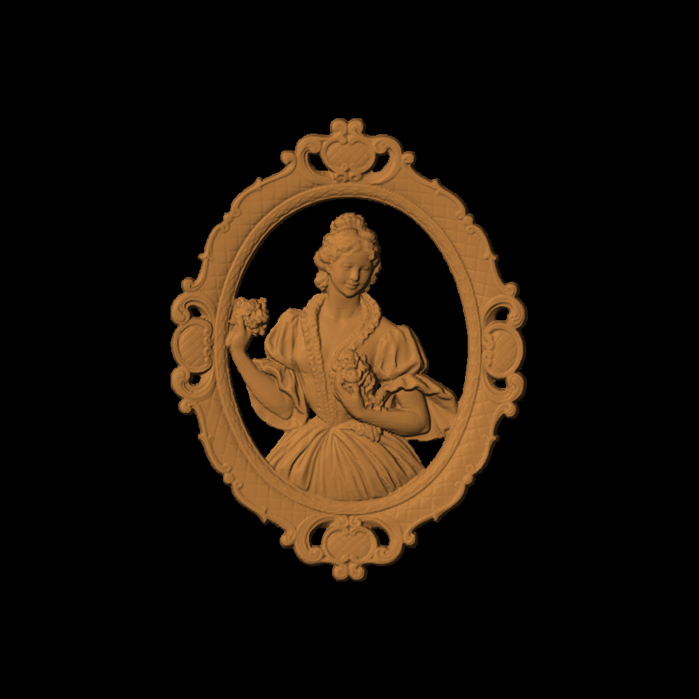 Ornate Woman In Frame