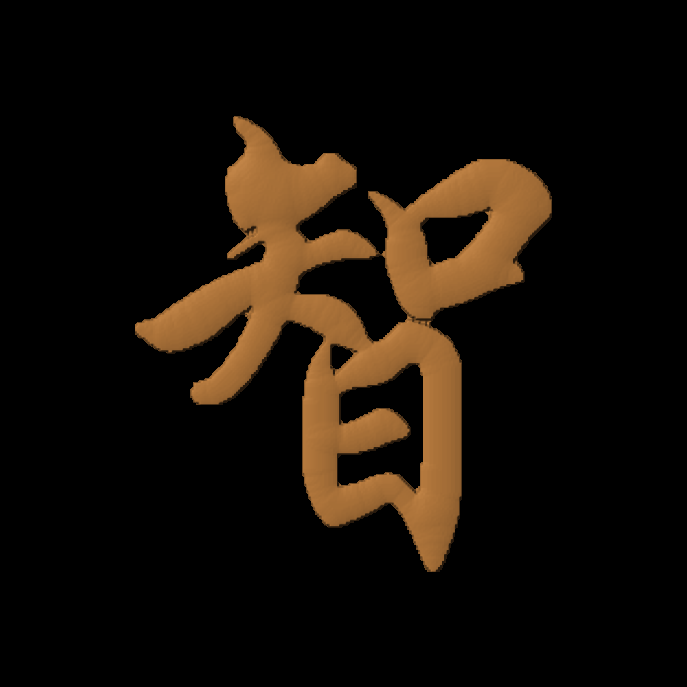 Chinese Oriental Calligraphy The Word Wisdom