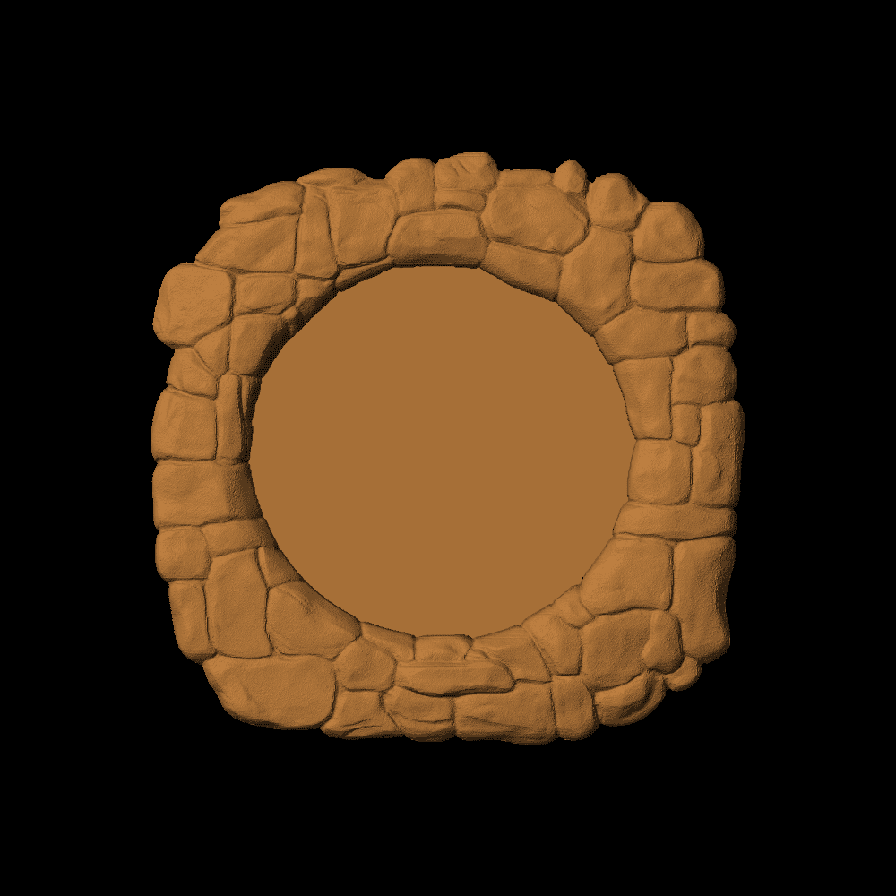Frame of rocks