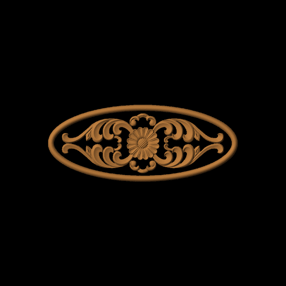 Flourish- with oval 1
