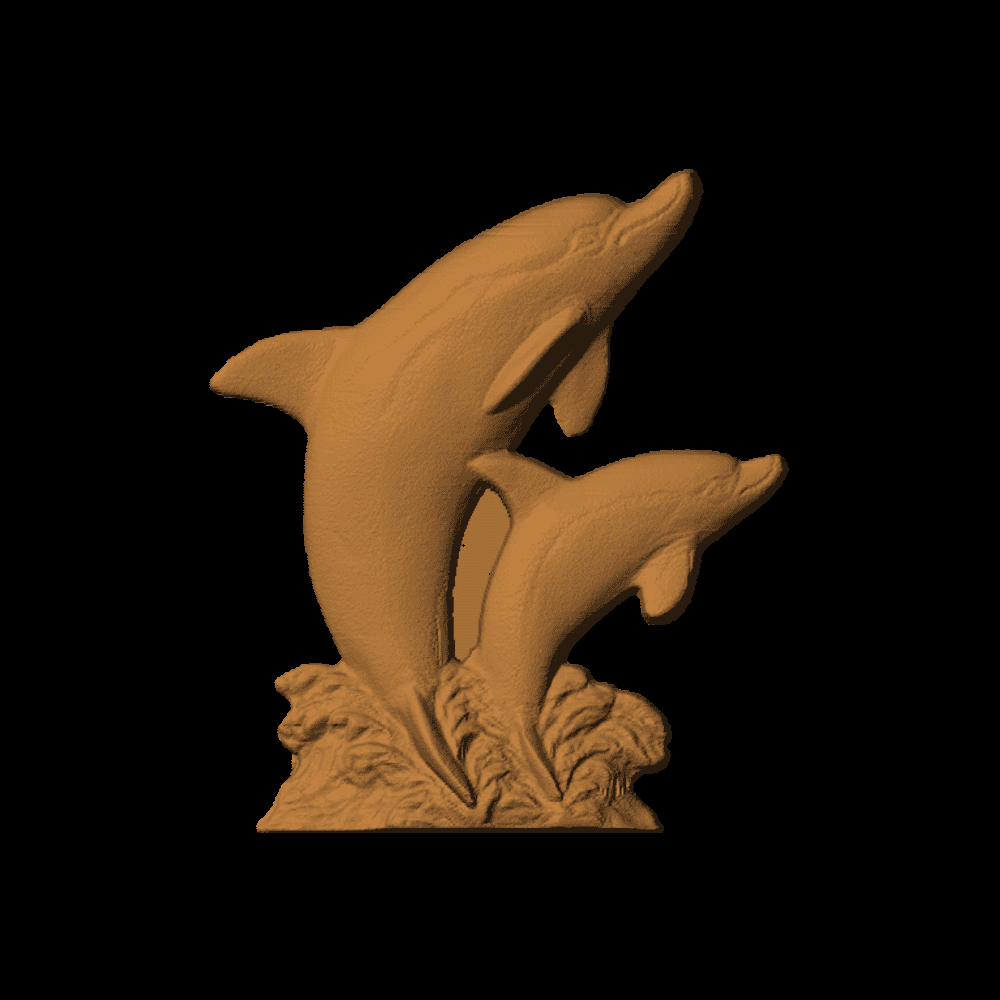 Dolphin Pair Jumping