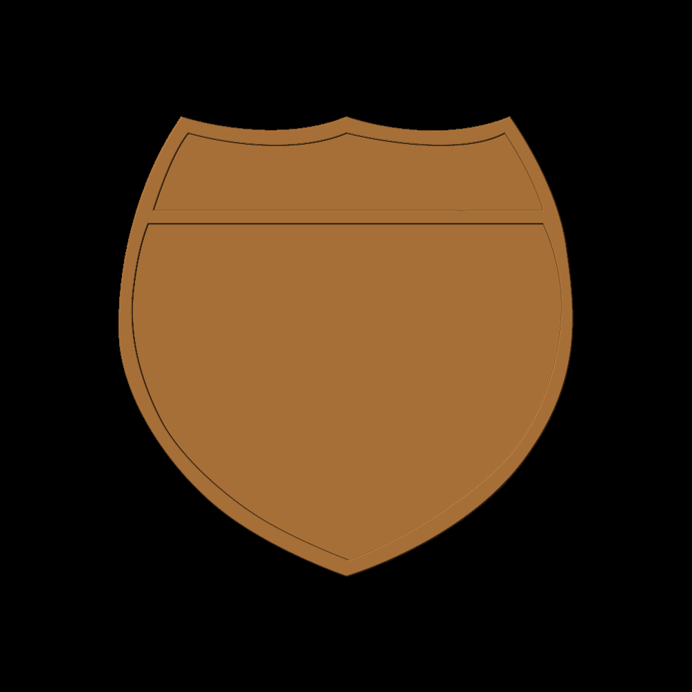 Interstate Shield Blank - CSF