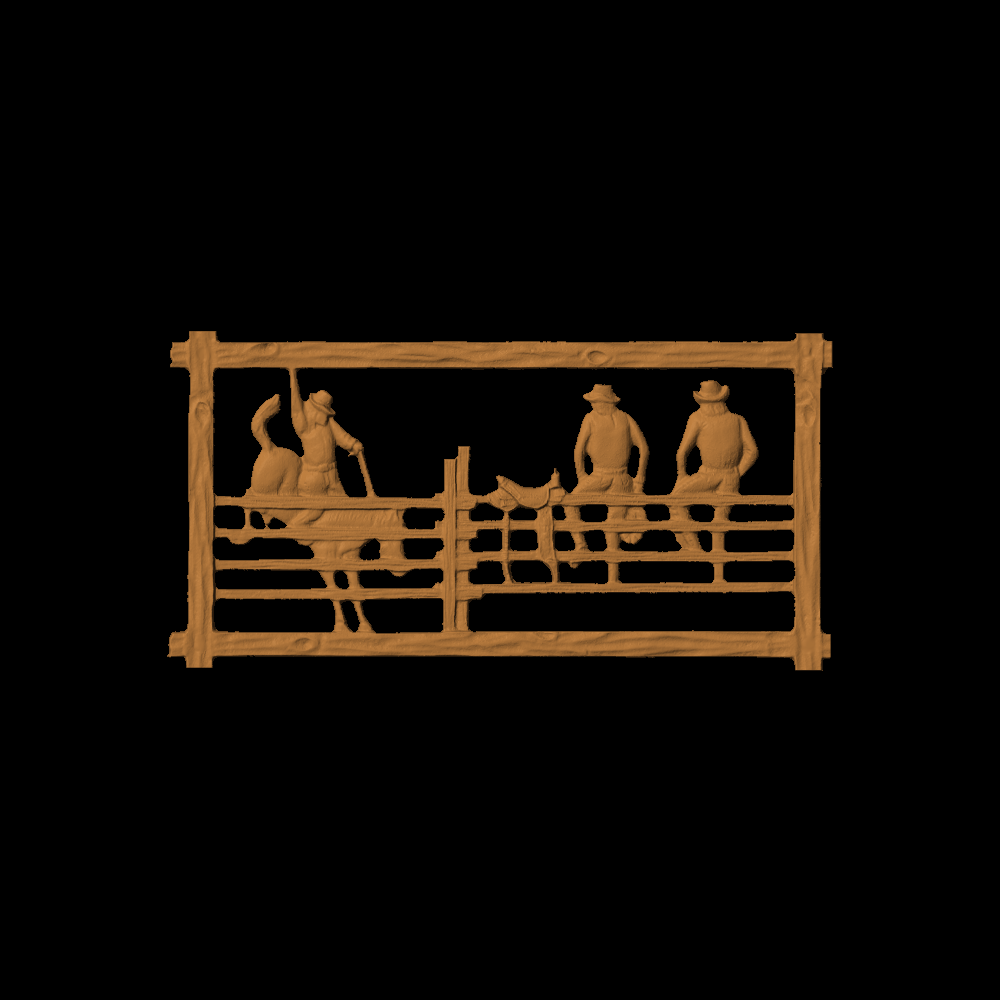 Cowboys On Fence