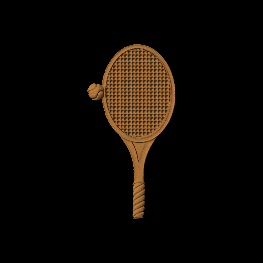 Tennis Racket And Ball - 1