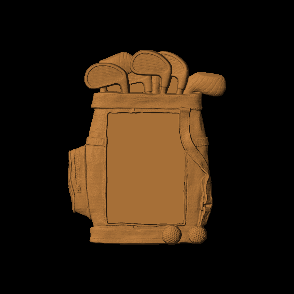 Plaque - Golf Bag - 1