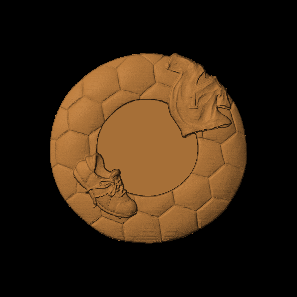 Plaque - Soccer Motiff - 1