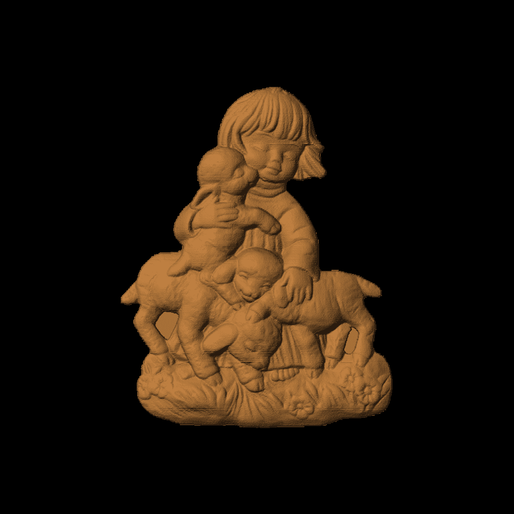 Child And Lambs - 1