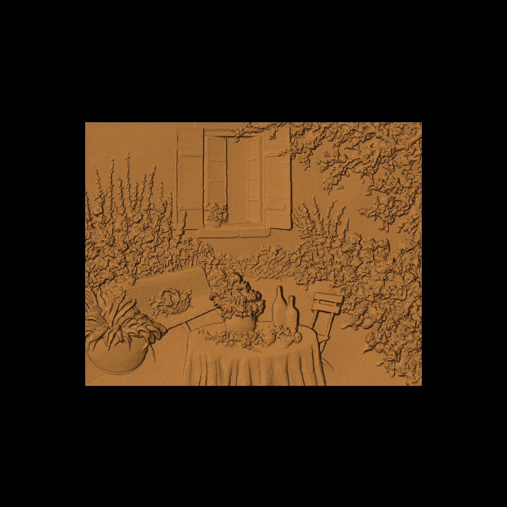 Garden Patio Scene - 1