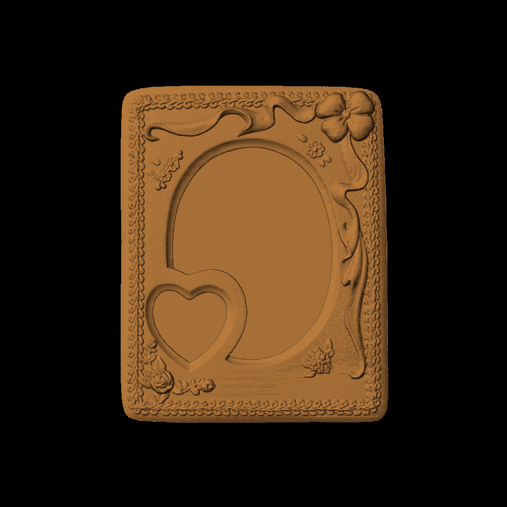 Frame - Heart And Oval - 1