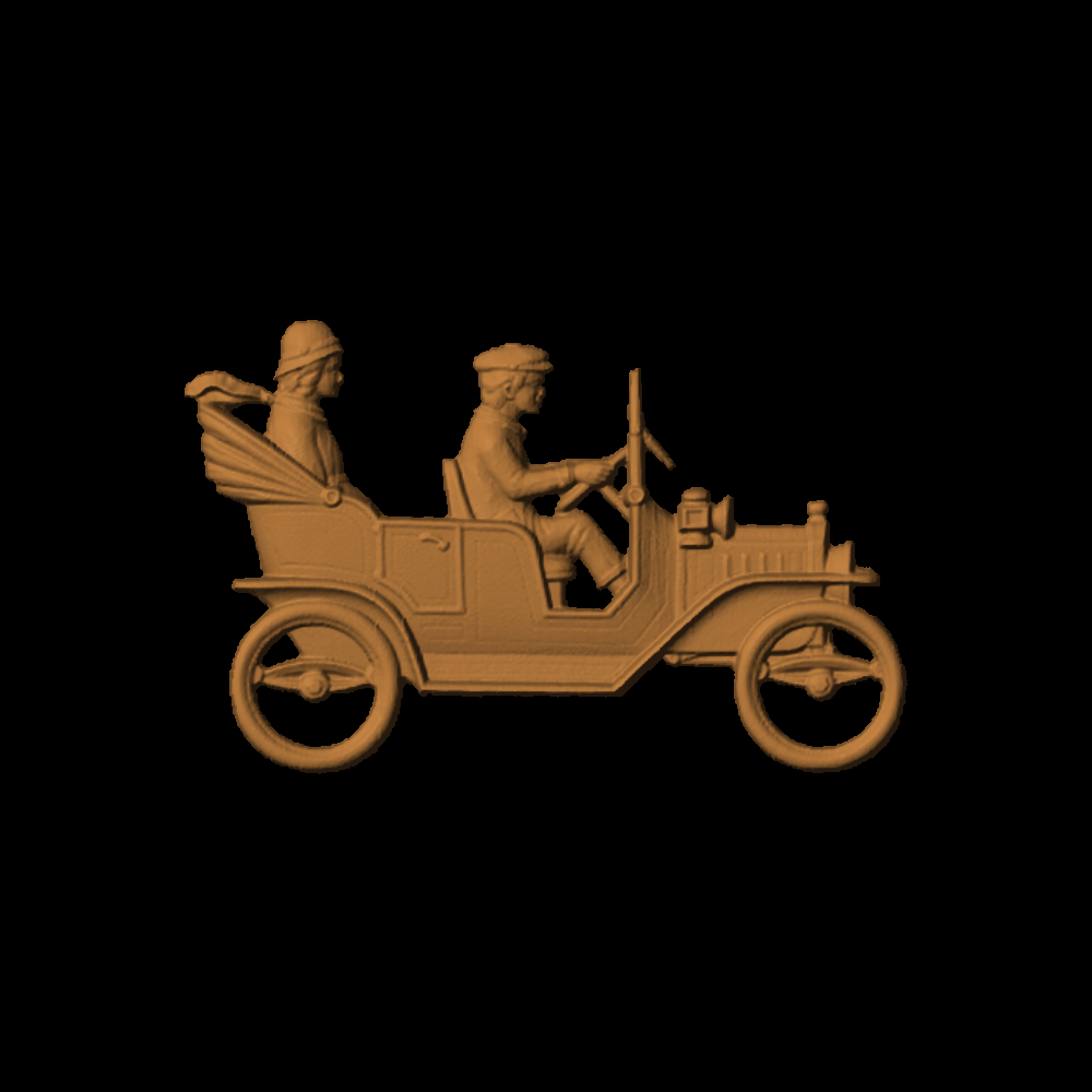 CoupleInOldCar