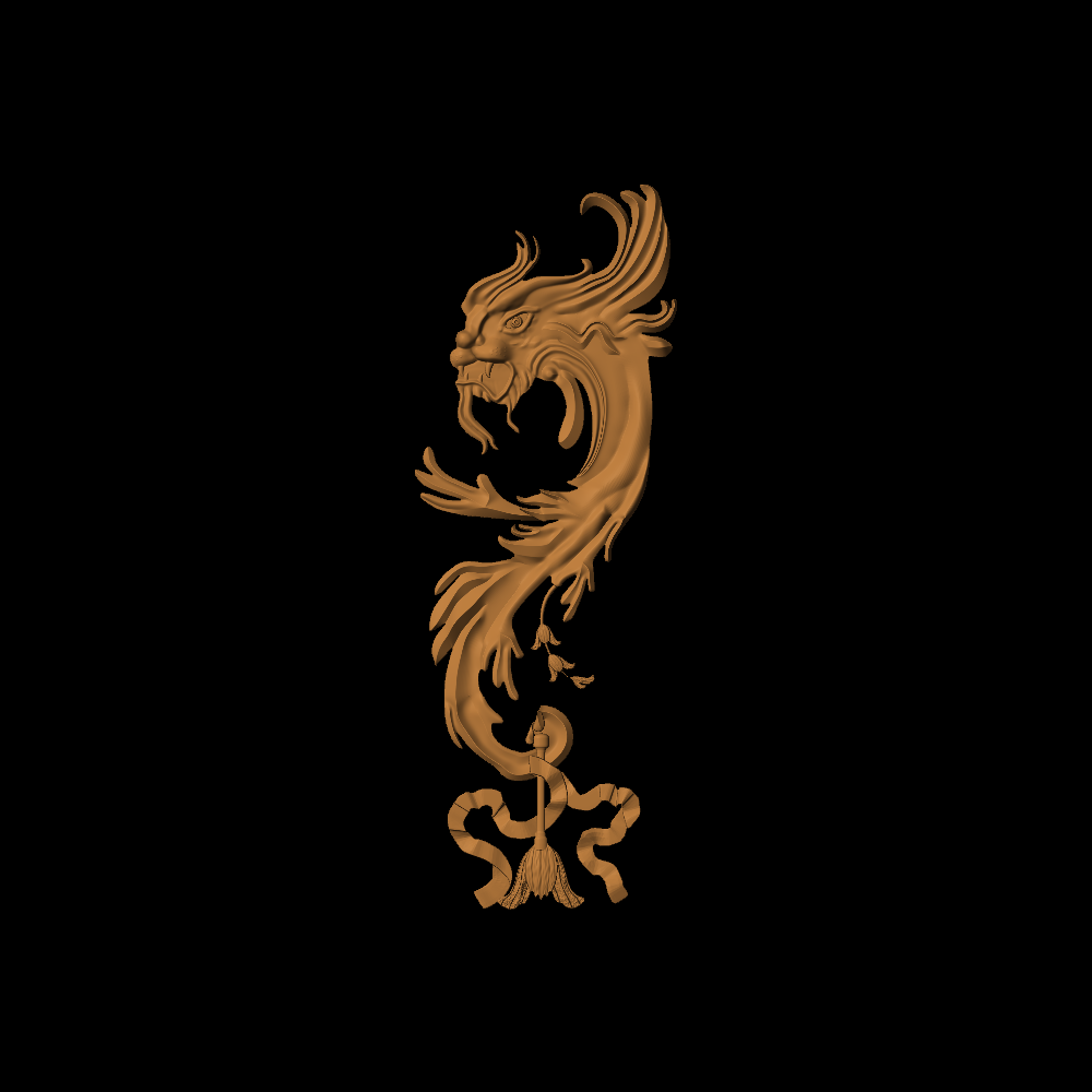 Baroque style dragon