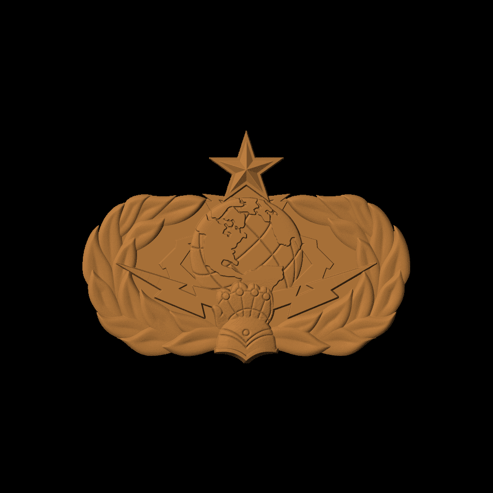Cyber Space Maintenance Badge Pattern