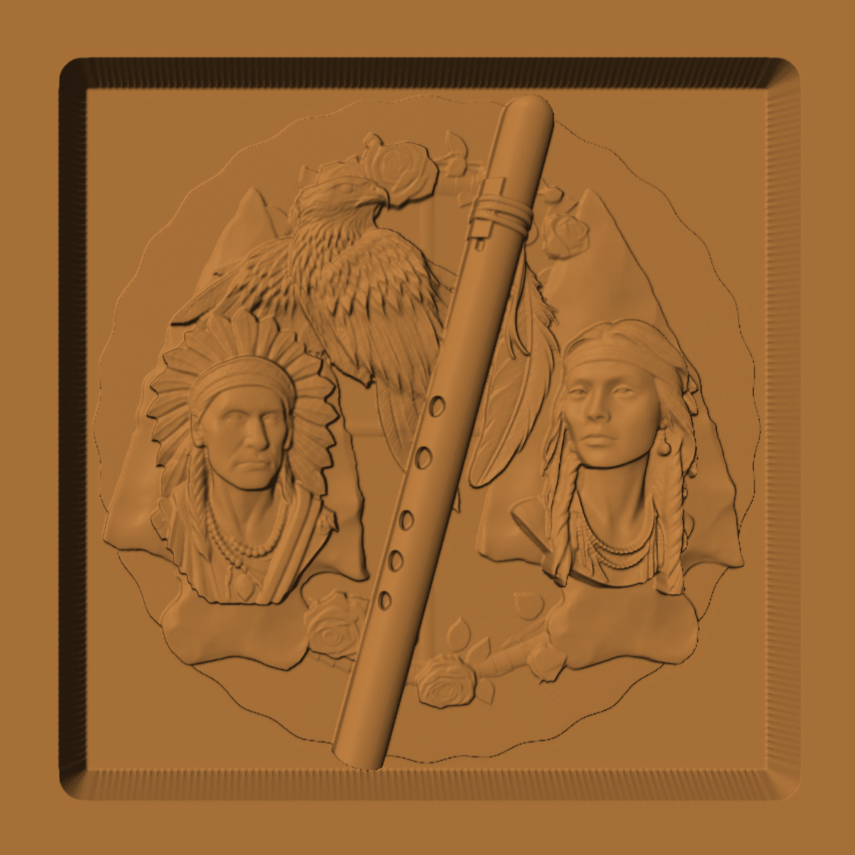 Native American Flute Scene